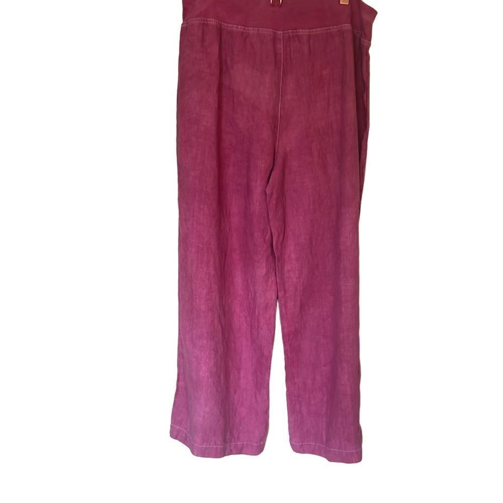 Jones New York 100% Linen Cropped Wide Leg Pants - Picture 7 of 7
